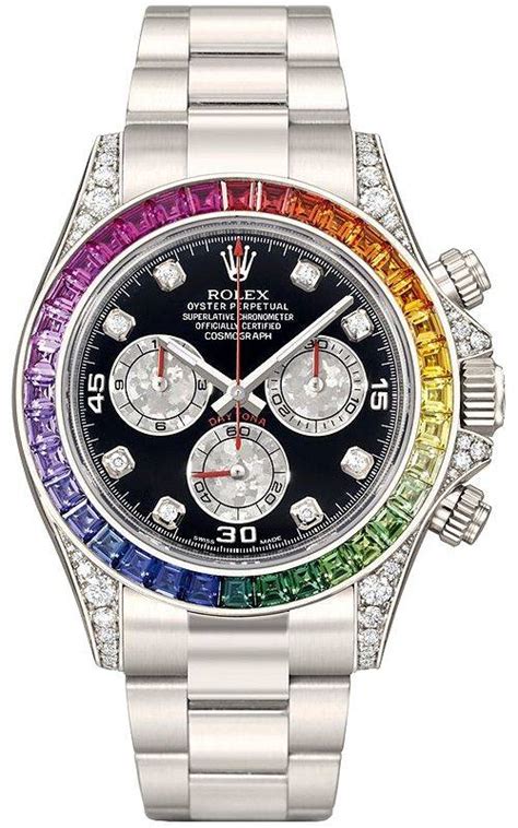 rolex daytona rainbow bezel|rolex daytona platinum reference.